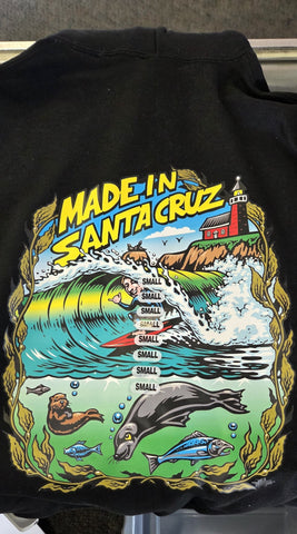 Sweatshirt Made in Santa Cruz blk SM